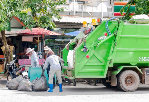 Residential muck away service in action