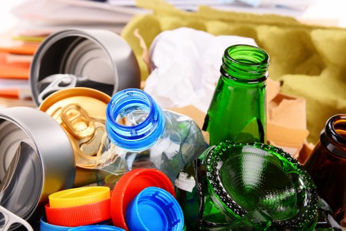 Enfield recycling facility processing paper and plastic
